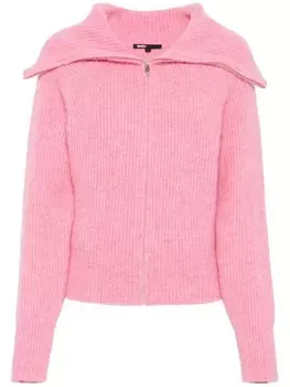 Maje фактурный кардиган, розовый