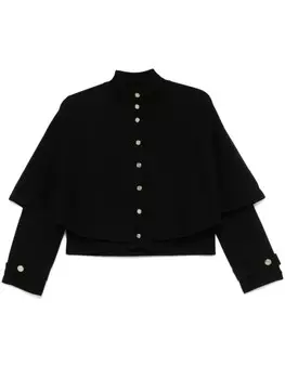 Maje кардиган с кейпом, черный