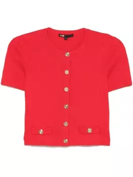 Maje кардиган в рубчик, красный