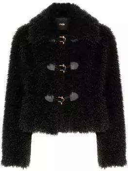 Maje куртка из шерпы, серый