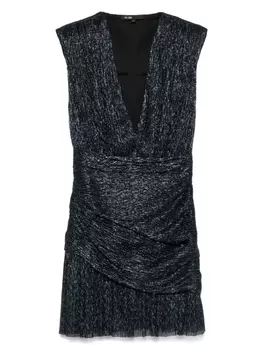Maje металлик мини платье, синий