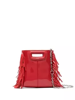 Maje мини-сумка с бахромой, красный