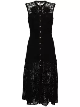 Maje платье макси рыхлой вязки, черный