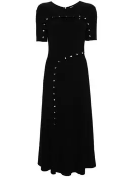 Maje платье миди с круглым вырезом, черный