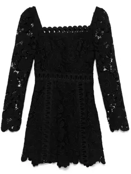 Maje платье мини с цветочным узором, черный