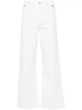 Maje прямые джинсы с завышенной талией, белый