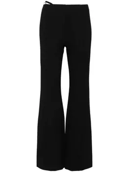 Maje расклешенные укороченные брюки, черный
