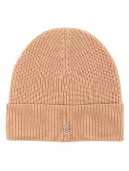 Maje шапка бини с логотипом, нейтральный цвет