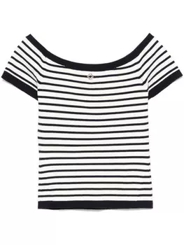 Maje топ в полоску, белый