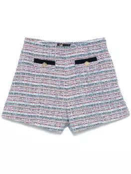 Maje твидовые шорты, синий