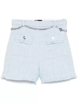 Maje твидовые шорты, синий