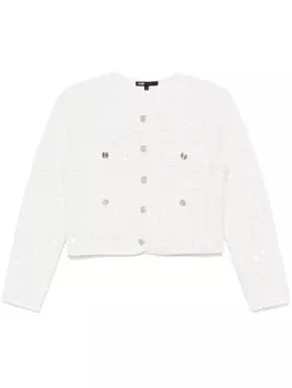Maje жакет с пайетками, белый