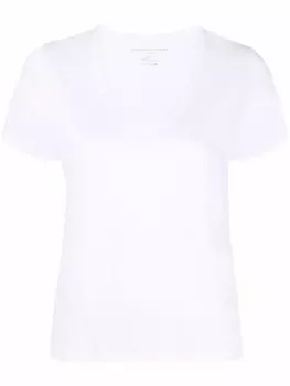 Majestic Filatures футболка с V-образным вырезом, белый