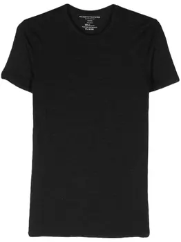 Majestic Filatures футболка в рубчик, черный