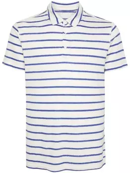 Majestic Filatures рубашка поло в полоску, серый