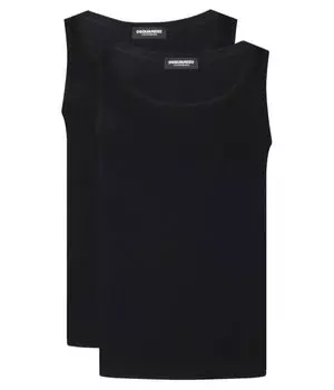 Майка 2 шт. Slim fit Dsquared2, черный