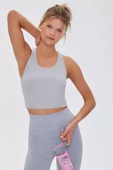 Майка Active в рубчик Forever 21, серый