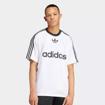 Майка adicolor 3-Stripes Jersey adidas Originals, цвет white/black