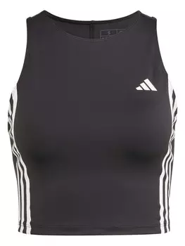 Майка Adidas Performance Own the Run 3 Stripes Tank, черный
