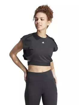 Майка Adidas Performance Power AEROREADY Crop, черный