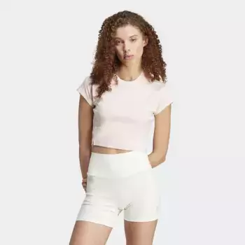 Майка Adidas Sportswear "W LNG RIB TEE", цвет Sandy Pink