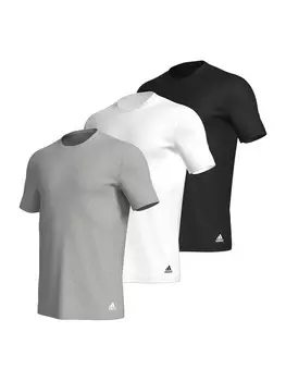 Майка adidas T Shirt CREW NECK, цвет schwarz, grau, wei