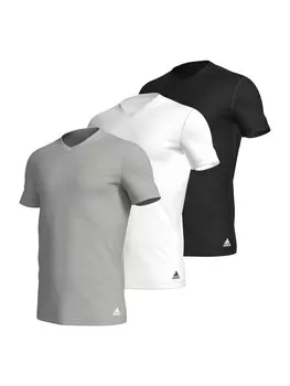Майка adidas T Shirt V NECK, цвет schwarz, grau, wei