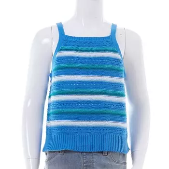 Майка Adyson Parker крючком для девочек 7–12 лет, цвет Blue Stripe