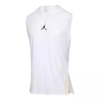 Майка Air Jordan Dri-FIT 23 Alpha Quick Dry Training hooded Sleeveless Vest White, белый