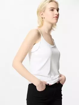 Майка airism acetribra Uniqlo, белый