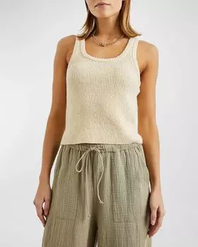 Майка Albie в рубчик Rails, цвет Ivory