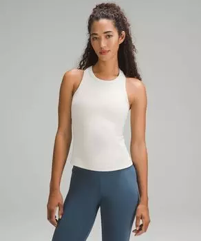 Майка Align длиной до талии-борцовки Lululemon, белый