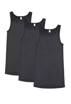 Майка Ammann/Tanktop Jeans Feinripp, антрацит