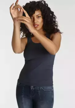 Майка Arizona с вышитым логотипом, цвет морской волны