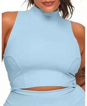 Майка Awaken больших размеров с воротником-стойкой Awaken Adore Me, синий