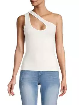 Майка Bailey 44 в рубчик на одно плечо bryn, сreme