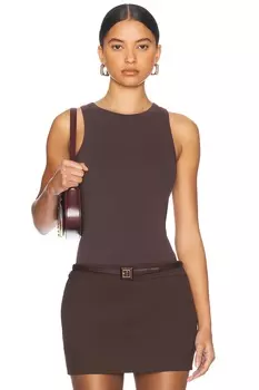 Майка-бато из органического хлопка St. Agni, цвет Raisin