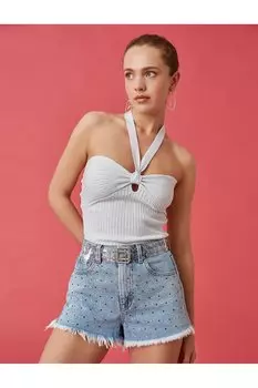 Майка - Белый - Приталенный Koton, белый