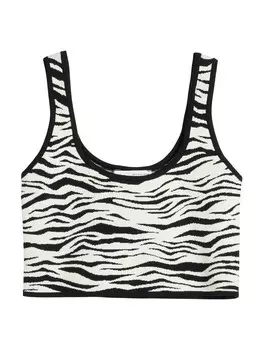 Майка Bershka Top, черный