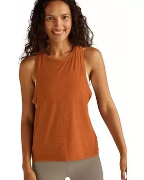 Майка Beyond Yoga Featherweight Rebalance Tank, цвет Warm Clay Heather