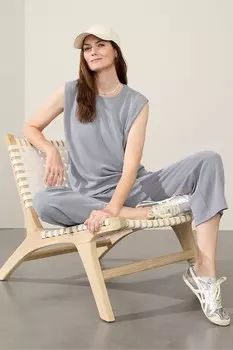 Майка без рукавов Athleta, серый