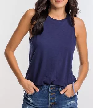 Майка без рукавов с круглым вырезом и круглым вырезом Southern Tide Avah Sun Farer Box Top, синий