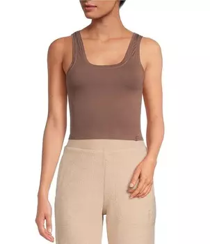 Майка без рукавов с квадратным вырезом UGG Adrianne, коричневый