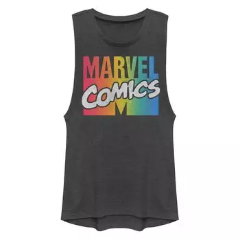 Майка без рукавов с радужным градиентом и логотипом Marvel Comics для юниоров Licensed Character