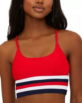 Майка бикини с рубчиком Mae Beach Riot, красный