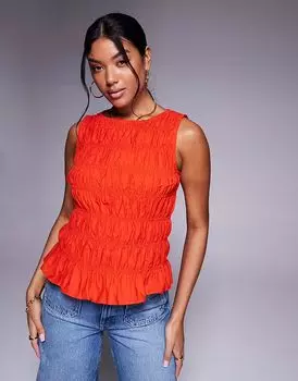 Майка-борцовка River Island красного цвета