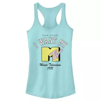 Майка-борцовка с логотипом MTV Collegiate для юниоров Licensed Character, цвет Cancun