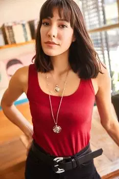 Майка - Бордовый - Приталенный Olalook, бордовый