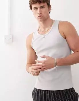 Майка будничного дня серого цвета Weekday