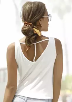 Майка Buffalo с глубоким вырезом на спине, кремовый